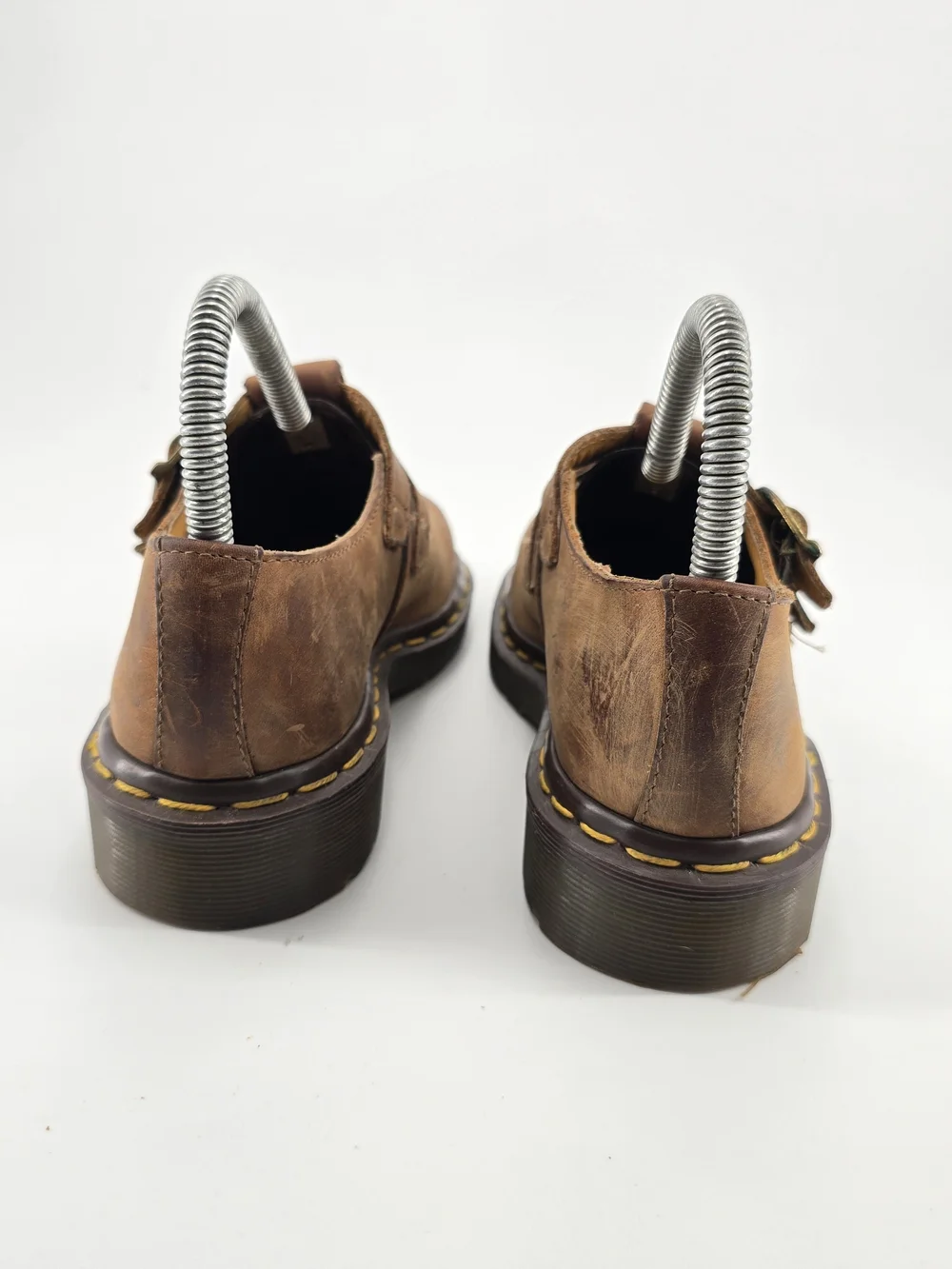 Vtg Dr. Martens 8185 Double Buckle Mary Janes Made in England UK 3 US 5